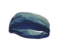 Eagles Spreading Their Wings on the Waves Sweat Band Headband for Men Women - Athletic Stretchable Breathable for Running Gym Tennis Yoga & All Sports