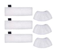 Eagles Steam Mop Replacement Pads, Replacement Microfibre Mop Cloths with Pads Set Compatible with Karcher Easyfix SC1 SC2 SC3 SC4 SC5 Steam Cleaner Floor Nozzle Wipes Covers, Set of 6
