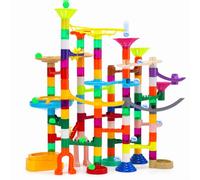 EagleStone 150PCS Glow Marble Run Kit Marble Maze Construction Toy Set
