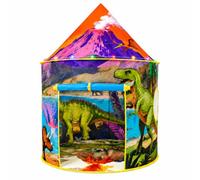 EagleStone Dinosaur Pop Up Play Tent for Kids with LED Lights Playhouse | Dino Adventure Tent for Boys Girls, Indoor Outdoor Pretend Play, Reading Nook, Birthday Christmas Gift Toy