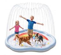 EagleStone Splash Pad for Kids & Pets 200CM Splash Water Play Mat, Large Sprinkler Pad, Garden Outdoor Water Toys, Summer Water Spray Splash Pool for Toddlers, Boys, Girls, Dogs & Backyard Fun