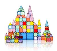 EagleWiz Magnetic Tiles Building Blocks Set, Colorful Educational Construction Toys for Kids Ages 3-7, STEM Learning (32 Pieces)