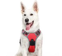 Eagloo Dog Harness Large Dog, No Pull Harness with Front Back Clips, Adjustable Pet Walking Vest, Soft Padded Pet Vest, Reflective No-Choke Breathable with Easy Control Handle, Red, XL