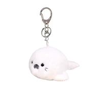 Eagyrosi Plush Seal Keychain - Adorable 3.35” Seal Keyring Bag Charms, Ocean Theme Keychain with Beep Beep Sound, for Women, Backpack Pendant, Gift for Birthday Party Christmas Valentine