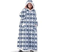 EAHOME Extra Long Hoodie Blanket Sweatshirt 3XL for Women Men 1pcs, Super Warm and Cozy Big Blanket Hoodie, Wearable Flannel Blanket with Sleeves and Pocket