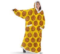 EAHOME Extra Long Hoodie Blanket Sweatshirt 3XL for Women Men 1pcs, Super Warm and Cozy Big Blanket Hoodie, Wearable Flannel Blanket with Sleeves and Pocket