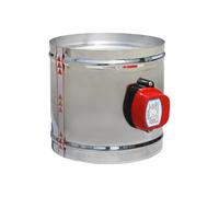 EAHWCXSD 150mm stainless steel air damper valve 220V electric air duct motorized damper for 6" ventilation pipe valve