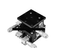 EAHWCXSD XYZ-3-Axis 60mm Linear Stage Trimming Platform Bearing Tuning Sliding Table 60 * 60mm XYZ60-LM-2 double cross rail
