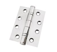 Eai 4" Fire Door Hinges 4" Stainless Steel Grade 13 - 102X76X3mm - Square - Polished - Pair - Including Screws