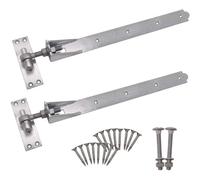 EAI Adjustable Gate Hinges | 900mm / 36 Inch Heavy Duty Hook and Band Gate Hinges | Galvanised - 1 Pair