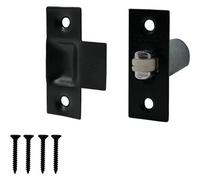 Eai - Adjustable Roller Catch Spring Loaded Latch Lock For Internal Doors - Black Plated