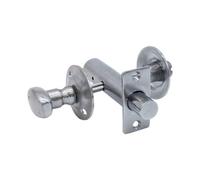 Eai - Bathroom Bolt Oval Thumb Turn & Release C/w Mortice Rack Bolt - Satin Chrome