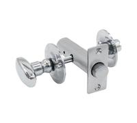 Eai - Bathroom Oval Thumb Turn & Release C/w Mortice Rack Bolt - Polished Chrome