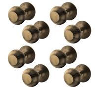EAI Beehive Door Knobs Antique Brass | 4 Pairs of Reeded Mortice Knobs (55mm) for Internal Doors