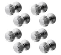 EAI Beehive Door Knobs Polished Chrome | 4 Pairs of Reeded Mortice Knobs (55mm) for Internal Doors