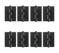 EAI Black Door Hinges | 4 Inch / 102mm Matt Black Internal Fire Door Hinges | 4 Pairs