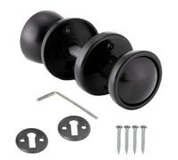 EAI Black Rim Mortice Knob Plastic 50mm