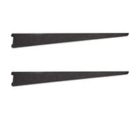 EAI Black Twin Slot Shelving Bracket, Heavy Duty, 610mm, Pack of 2