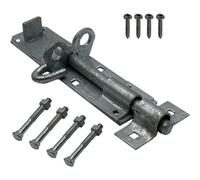 Eai Brenton Pad Lock Bolt Padbolt Lockable Sliding Gate Bolt Heavy Duty 150mm / 6 Inch Galvanised Door & Gate Bolt Pack Of 1