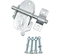 Eai Brenton Pad Lock Bolt Padlock Bolt Upright Type Gate Garage Pattern With Fixings 100mm 4 Inch Galvanised Pack Of 1