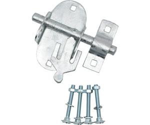 Eai Brenton Pad Lock Bolt Padlock Bolt Upright Type Gate Garage Pattern With Fixings 100mm 4 Inch Galvanised Pack Of 1