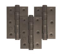 EAI Bronze Door Hinges | 3 Inch / 76mm Dark Bronze Internal Fire Door Hinges | 1.5 Pairs