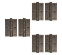 EAI Bronze Door Hinges | 3 Inch / 76mm Dark Bronze Internal Fire Door Hinges | 3 Pairs