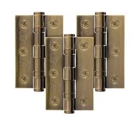 EAI Bronze Door Hinges | 3 Inch / 76mm Florentine Bronze Internal Fire Door Hinges | 1.5 Pairs