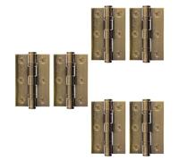 EAI Bronze Door Hinges | 3 Inch / 76mm Florentine Bronze Internal Fire Door Hinges | 3 Pairs
