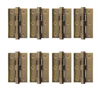 EAI Bronze Door Hinges | 3 Inch / 76mm Florentine Bronze Internal Fire Door Hinges | 4 Pairs