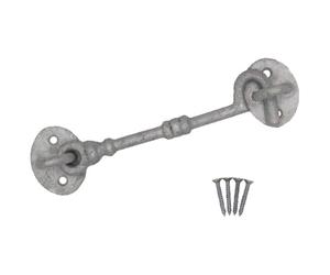 EAI Cabin Hook and Eye Latch - 150mm/6 Inch Galvanised Gate & Door Catch & Fixings for Wooden Gates, Doors & Sheds - 1 Pack