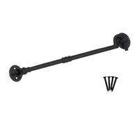 EAI Cabin Hook and Eye Latch - 300mm/12 Inch Black Gate & Door Catch & Fixings for Wooden Gates, Doors & Sheds - 1 Pack