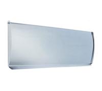 Eai Curved Interior Inner Letter Box Tidy Flap - 355X127mm - Satin Chrome