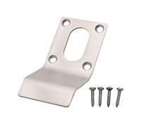 EAI Cylinder Pull Finger Latch Oval Profile, Satin Stainless Steel, 86mm
