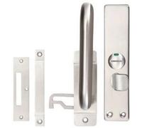 Eai - Disabled Toilet Lock Facility Indicator Bolt Bathroom Vacant Engaged Cubical Bolt Set - Satin Stainless Steel - Bs8300