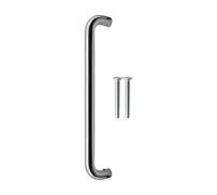 EAI Door Pull Handle, 300 x 19mm Commerical Door Pull D Handle Polished Stainless Steel for Schools, Offices, Shops & More