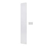 EAI Door Push Plate, 425 x 75mm Plain Finger Push Plate with Radius Corners Polished Stainless Steel