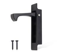 EAI Edge Pull Handle for Pocket Door | 90x18x14mm | Matt Black | Flush Mounted for Pocket Doors, Sliding Doors or Cabinet Doors