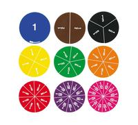 EAI Education Fraction Circles: Numbered - Set of 51