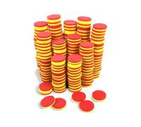 EAI Education QuietShape Foam Double-Sided Magnetic Two-Color Counters - Set of 200