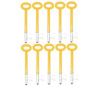 EAI FBL Fire Brigade FB1 Key for FB1 Mortice Deadlock Hi Vis Yellow 10 Pack