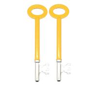 EAI FBL Fire Brigade FB1 Key for FB1 Mortice Deadlock Hi Vis Yellow 2 Pack