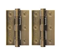EAI Florentine Bronze Door Hinges, 76mm / 3 Inch, 2 Pairs Fir
