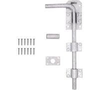 EAI Gate Drop Bolt | Heavy Duty Galvanised 12 Inch / 300mm Gate/Garage Drop Down Bolt | Pack of 1 with Fixings