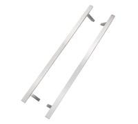 EAI Guardsman Door Pull Handle Satin Stainless Steel 316 Grade, 1200mm Offset Cranked Design with Bolt Through Fixings for Front Door, 1 Pair