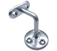 Eai Handrail Bracket Zinc Plated Pack 5 Wall Mounted Strong Steel 63mm