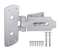 EAI Hasp and Staple Lockable Heavy Duty 150mm 6 Inch Vertical Pattern with Fixing Bolts and Screws - Galvanised