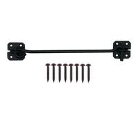 Eai Long Cabin Hook Strong Hold Back Gate Or Door Hook Wire Pattern Steel - 250mm - Black