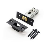 EAI Matt Black Bathroom Tubular Deadbolt Set, 64mm Case, 44mm Backset