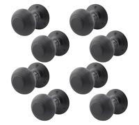 EAI Matt Black Door Knobs, 4 Pairs - Beehive
